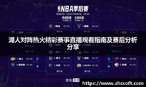 湖人对阵热火精彩赛事直播观看指南及赛后分析分享